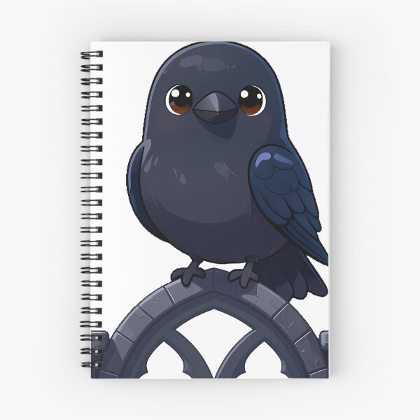 Item preview, Black Crow Perched on a Gothic Arch Window designed and sold by IllumeInk.