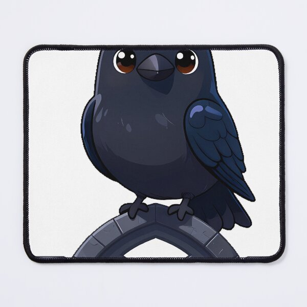 Item preview, Black Crow Perched on a Gothic Arch Window designed and sold by IllumeInk.