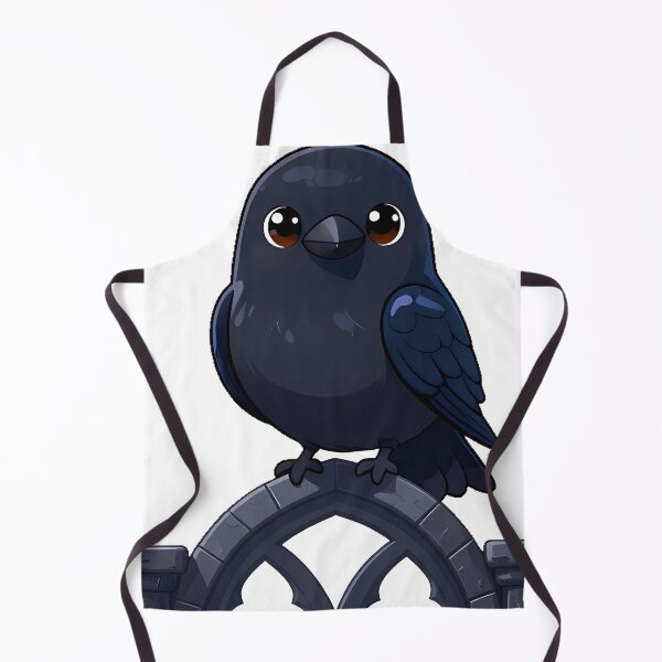 Item preview, Black Crow Perched on a Gothic Arch Window designed and sold by IllumeInk.