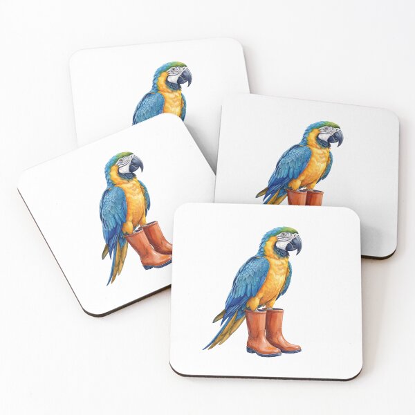 Item preview, Macaw Parrot Orange Boots designed and sold by Roy & Tiffany.