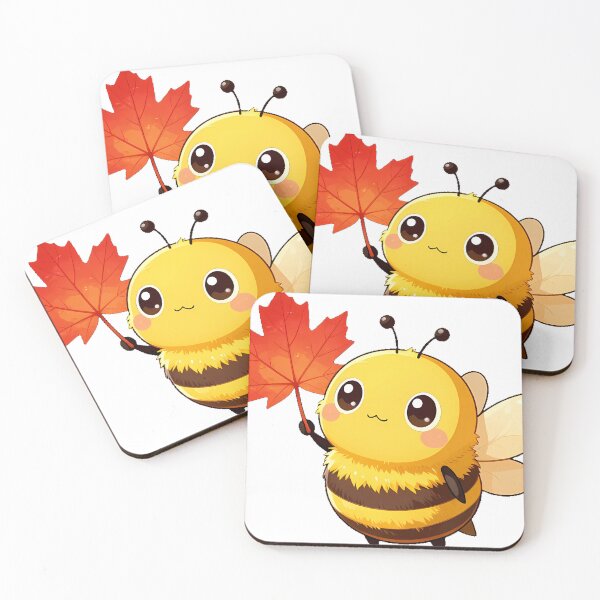Item preview, Cute Bumblebee with a Maple Leaf designed and sold by pumsquare.