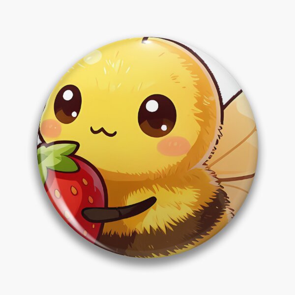 Item preview, Cute Bumblebee with a Strawberry designed and sold by pumsquare.