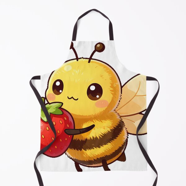 Item preview, Cute Bumblebee with a Strawberry designed and sold by pumsquare.