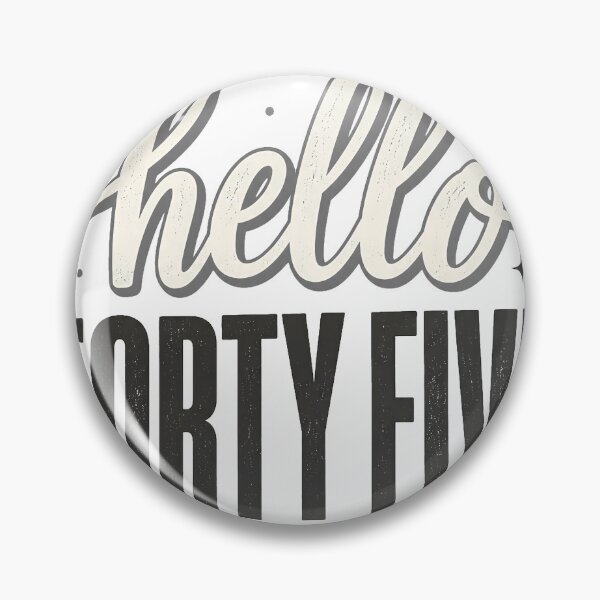 Item preview, Hello Forty Five Est. 1981 45 Years Old Humor 45th Birthday designed and sold by OUICHA.