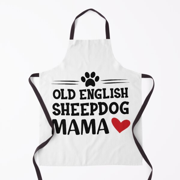 Item preview, Old English Sheepdog Mama Dog Paw Heart Design designed and sold by GiaoCalonas.