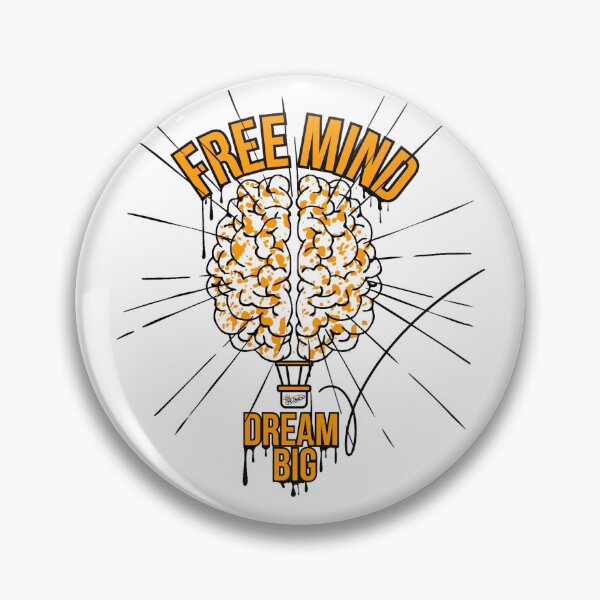 Item preview, Free Mind Dream Big Graffiti Brain Tee designed and sold by ENDTOENDSTORE.