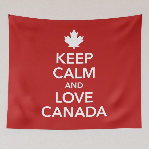 Item preview, keep calm and love Canada North America maple leaf designed and sold by Helen-Storm.