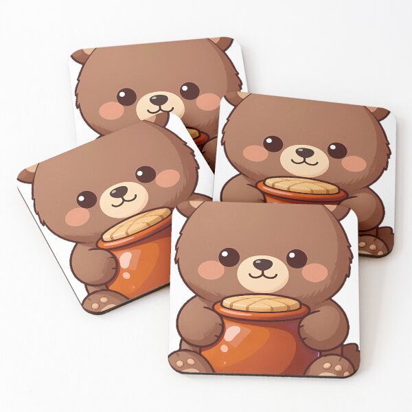 Item preview, Cute Bear Cub Holding a Honey Pot designed and sold by pumsquare.