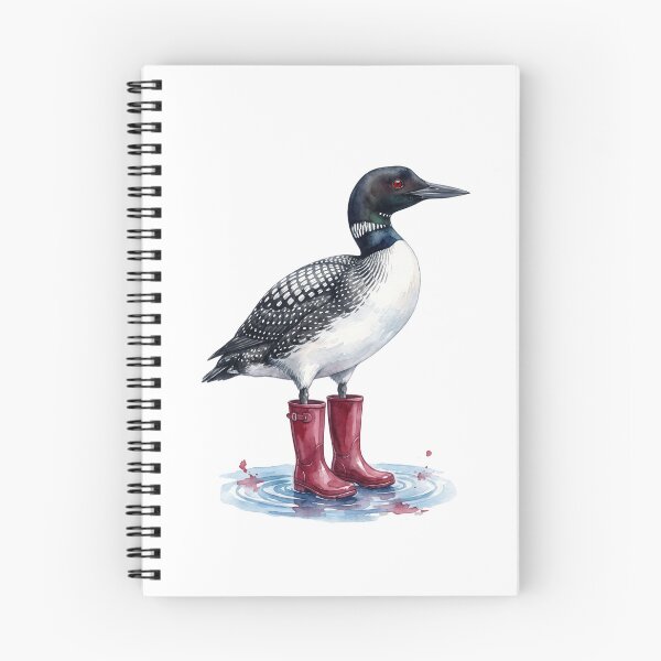 Item preview, Common Loon Red Boots designed and sold by Roy & Tiffany.