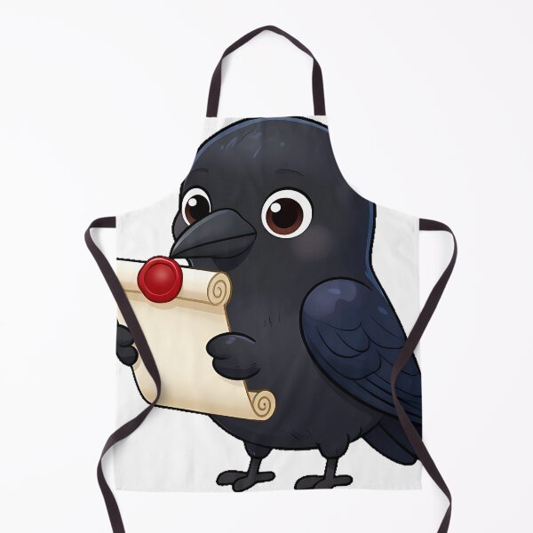 Item preview, Black Crow Holding an Unrolled Scroll designed and sold by IllumeInk.