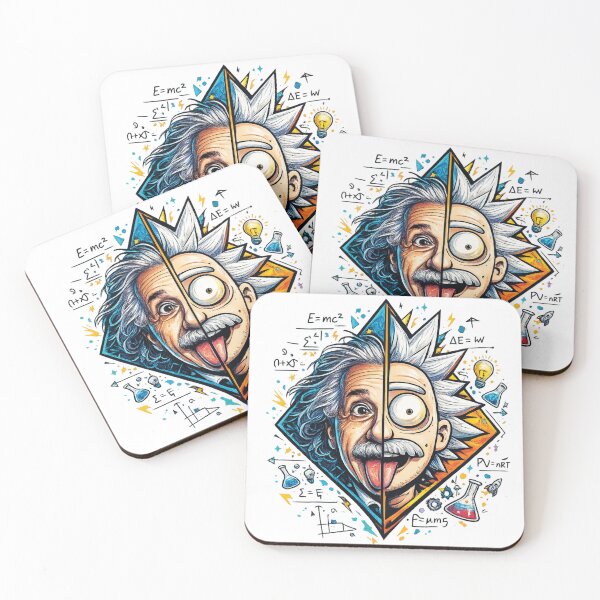 Item preview, Einstein Rick Sanchez Split Face Genius Science Mashup Pop Culture Graphic designed and sold by DesignArtist.ia.