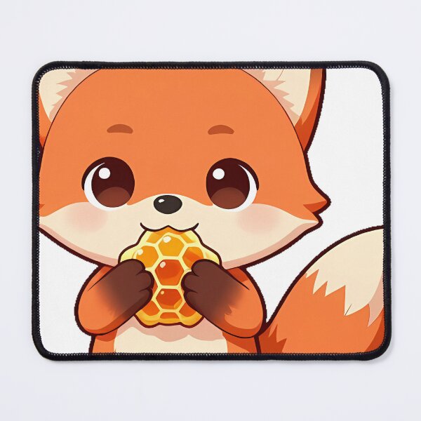 Item preview, Cute Fox with a Honeycomb Slice designed and sold by pumsquare.