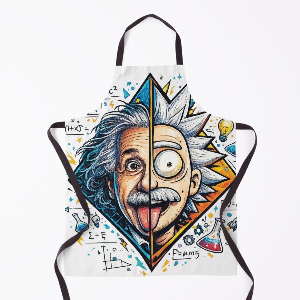 Item preview, Einstein Rick Sanchez Split Face Genius Science Mashup Pop Culture Graphic designed and sold by DesignArtist.ia.