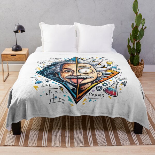 Item preview, Einstein Rick Sanchez Split Face Genius Science Mashup Pop Culture Graphic designed and sold by DesignArtist.ia.