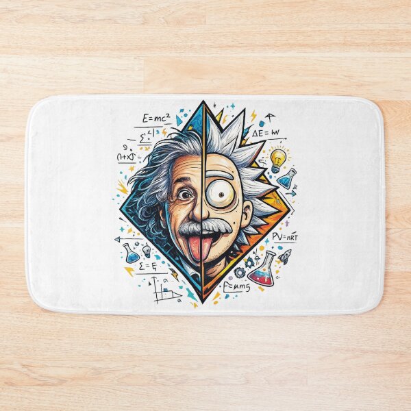 Item preview, Einstein Rick Sanchez Split Face Genius Science Mashup Pop Culture Graphic designed and sold by DesignArtist.ia.