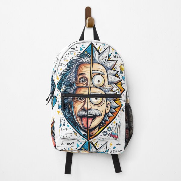 Item preview, Einstein Rick Sanchez Split Face Genius Science Mashup Pop Culture Graphic designed and sold by DesignArtist.ia.