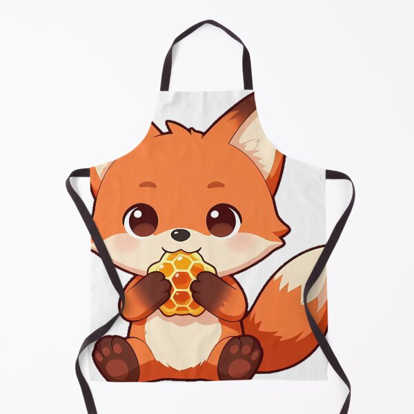 Item preview, Cute Fox with a Honeycomb Slice designed and sold by pumsquare.