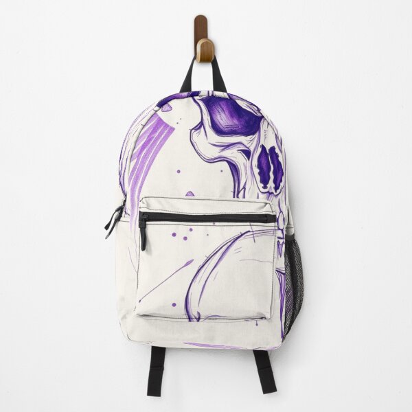 Item preview, Purple Ink Sketch Trash Polka Skull designed and sold by ERODED SELF.