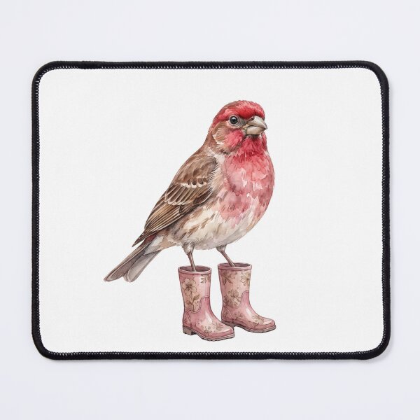Item preview, House Finch Floral Boots designed and sold by Roy & Tiffany.
