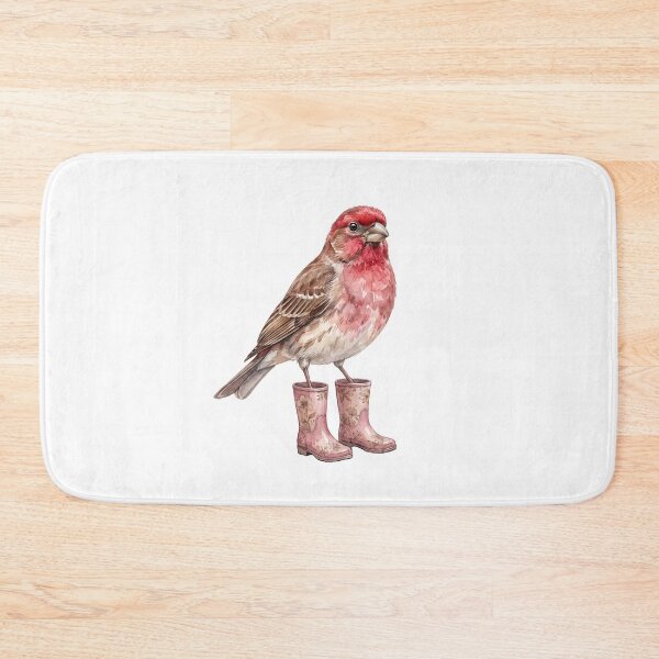 Item preview, House Finch Floral Boots designed and sold by Tiffany Roy.