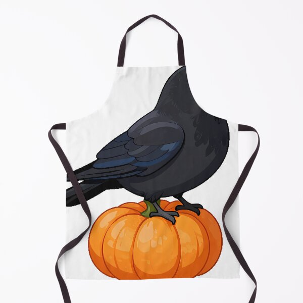 Item preview, Black Crow Perched on a Small Pumpkin designed and sold by IllumeInk.