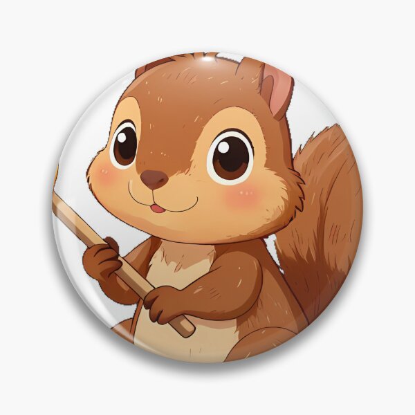 Item preview, Cute Squirrel with a Honey Dipper designed and sold by pumsquare.