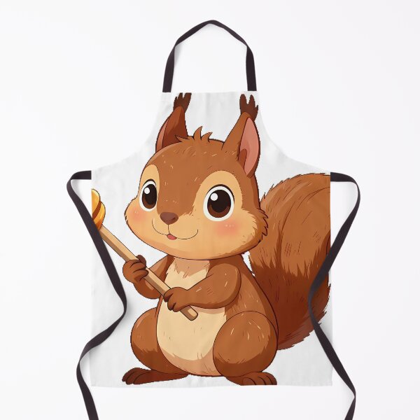 Item preview, Cute Squirrel with a Honey Dipper designed and sold by pumsquare.