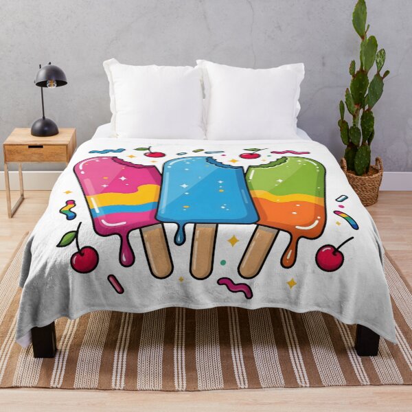 Item preview, delicious colorful cheerful ice lolly designed and sold by octozap.
