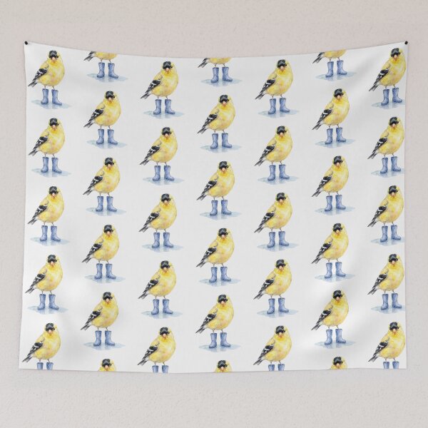 Item preview, American Goldfinch Blue Boots designed and sold by Roy & Tiffany.
