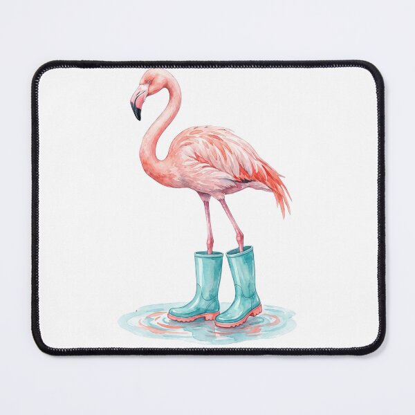 Item preview, Pink Flamingo Teal Boots designed and sold by Roy & Tiffany.