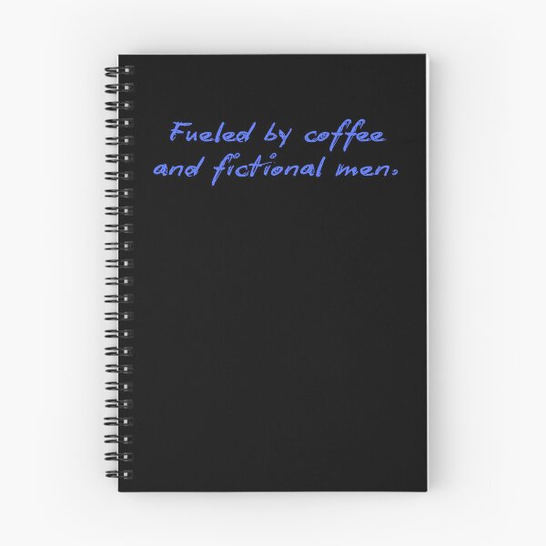 Item preview, Fueled By Coffee And Fictional Men Cursive designed and sold by eMKa82.
