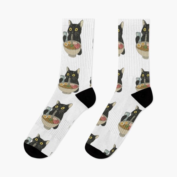 Item preview, Cat Eating Ramen Funny Graphic For Cat Lovers designed and sold by Thread&Fable.