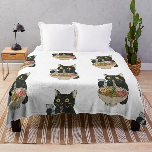 Item preview, Cat Eating Ramen Funny Graphic For Cat Lovers designed and sold by Thread&Fable.
