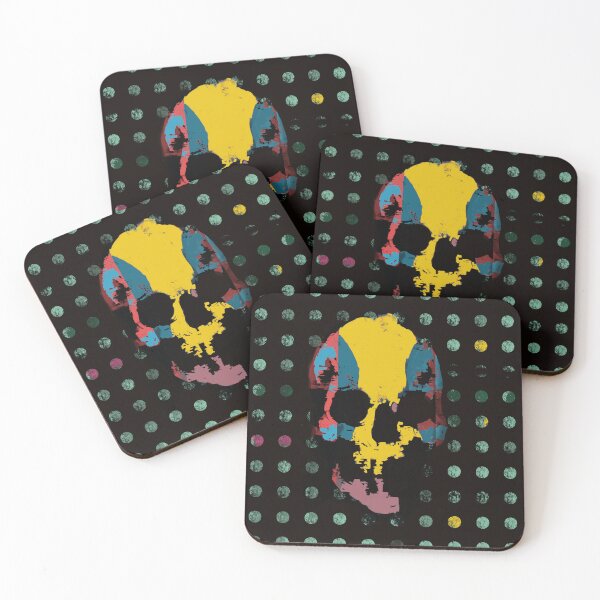 Item preview, Vibrant Neon Polka Dot Skull Pop Art designed and sold by MikZviagin.