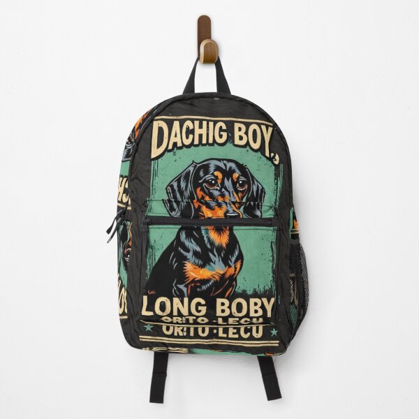 Item preview, Fashion - Vintage dachshund dog, Retro black and gold illustration on apparel designed and sold by World-Pets.