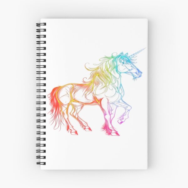 Item preview, The Unicorn of Eternal Light, Neon Rainbow Unicorn - Light Art with Multicolored Electric Lines on a Black Background designed and sold by RAYBIL.