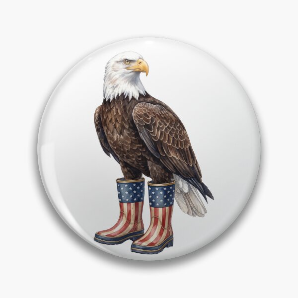 Item preview, American Eagle USA Flag Boots designed and sold by Tiffany Roy.