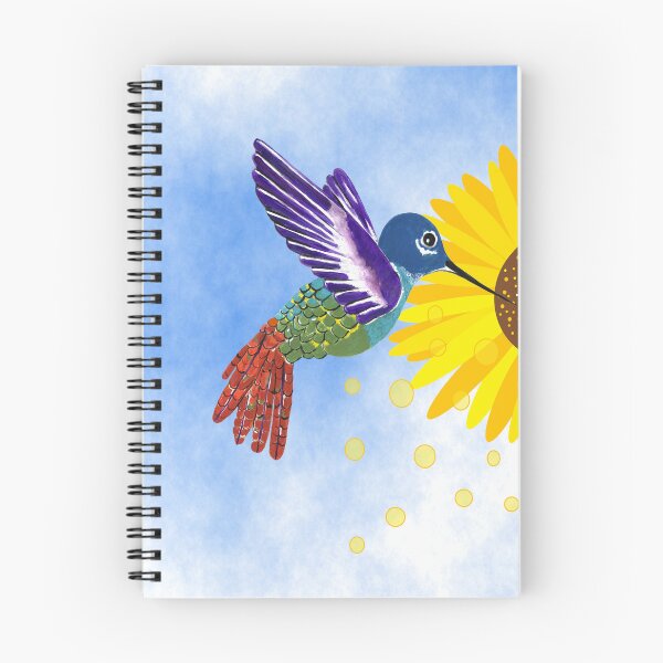 Item preview, Colorful Hummingbird With Sunflowers  designed and sold by Sartoris Art.
