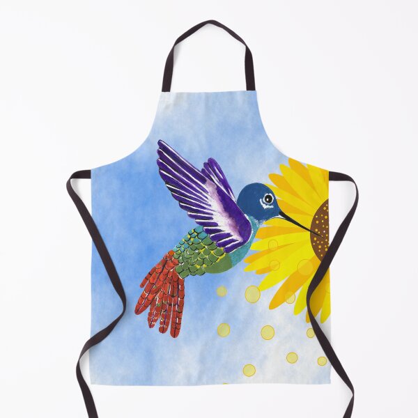 Item preview, Colorful Hummingbird With Sunflowers  designed and sold by Sartoris Art.