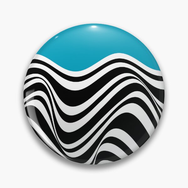 Item preview, Bauhaus Black & White Wavy Abstract Design designed and sold by seLaleeeNamha.