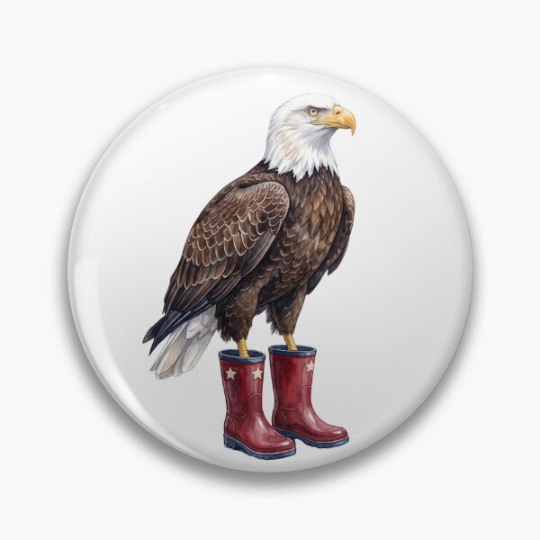 Item preview, Patriotic Eagle Red Boots designed and sold by Roy & Tiffany.