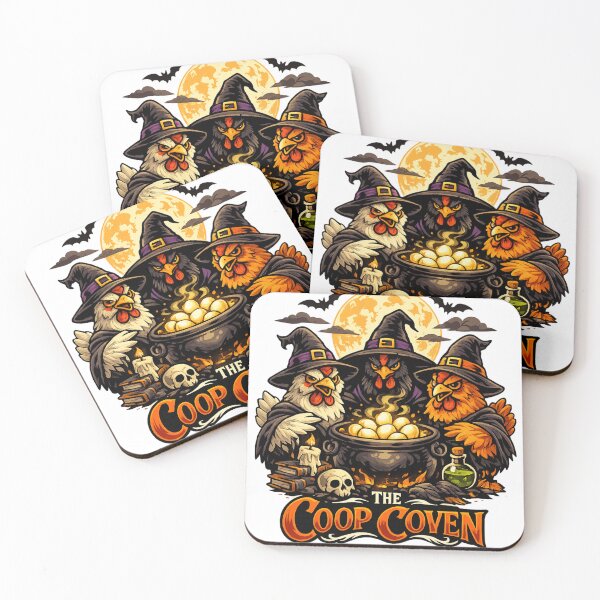 Item preview, The Coop Coven – Funny Chicken Witch Halloween Design | Spooky Farm Animals designed and sold by AydenWorld.