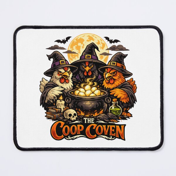 Item preview, The Coop Coven – Funny Chicken Witch Halloween Design | Spooky Farm Animals designed and sold by AydenWorld.