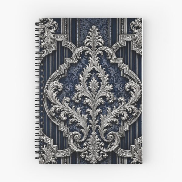 Item preview, Blue-Silver Baroque & Damask designed and sold by DesignsByPrnces.