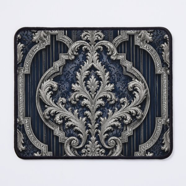Item preview, Blue-Silver Baroque & Damask designed and sold by DesignsByPrnces.
