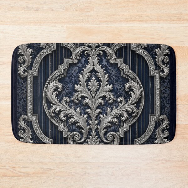 Item preview, Blue-Silver Baroque & Damask designed and sold by DesignsByPrnces.