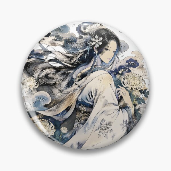 Item preview, Yuki Onna – Japanese Snow Woman Yokai Winter Spirit Art designed and sold by kaxymax.