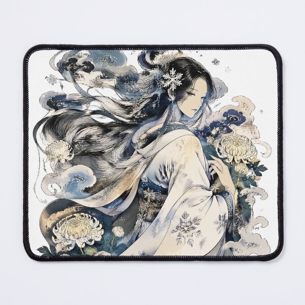 Item preview, Yuki Onna – Japanese Snow Woman Yokai Winter Spirit Art designed and sold by kaxymax.