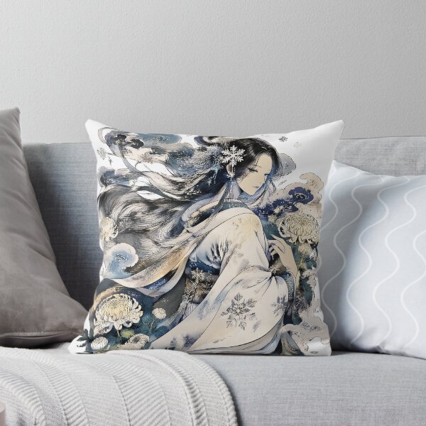 Item preview, Yuki Onna – Japanese Snow Woman Yokai Winter Spirit Art designed and sold by kaxymax.