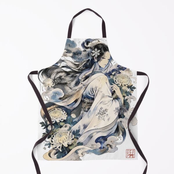 Item preview, Yuki Onna – Japanese Snow Woman Yokai Winter Spirit Art designed and sold by kaxymax.